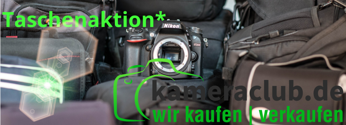 Taschenaktion im November - Kamera kaufen und Tasche dazu bekommen bei kameraclub.de